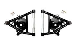 Control Arms, Front Lower A-Arms, Tubular, Steel, Black Powdercoated, Delrin® Bushings, Chevy, GMC, Pair