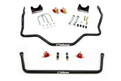 Sway Bars, Front/Rear, Steel, Black Powdercoated, Hollow/Solid, 1.375 in. Diameter Front, 1.000 in. Diameter Rear, Chevrolet, GMC, Kit
