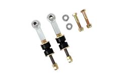 Sway Bar End Links, End Links, Lower A-Arm, Adjustable, Zinc Plated, Silver, Polyurethane Bushings, Black, Hardware included, Chevy, GMC, Pair