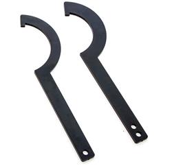Spanner Wrenches, Steel, Black, 5.500 in. Handle Length, On-car Height Adjustments On Viking Coilovers and UMI Rear Coilovers, Pair