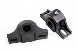 Sway Bar Bushing, Heavy Duty, Billet Aluminum Bracket, Polyurethane, Black, 1.00 in. Diameter, Universal, Pair