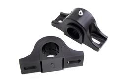Bushings, Sway Bar, Black Billet Aluminum Bracket, Polyurethane, Black, 1.250 in./32mm Diameter, Kit