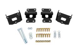 Motor Mounts, Frame Pad, Bolt-In, Steel, Black Powdercoated, Buick, Chevy, Oldsmobile, G-Body, Small Block, Pair