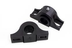 Sway Bar Mounts, Billet Aluminum, Polyurethane Bushings, Black, Pair