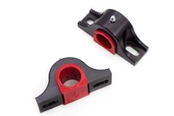 Sway Bar Bushing, Billet Aluminum Bracket, Polyurethane, Red, 1 5/16 in. Diameter, Chevy, Pontiac, Pair