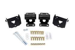 Motor Mounts, Complete, Black, Polyurethane, Black Powdercoated Brackets, Chevrolet, Pontiac, Kit