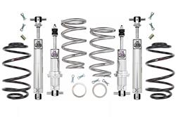 64-66 GM A-Body Shock/Spring Lowering Kit, Double Adj. Shocks 350 front spring rate, 2" rear drop
