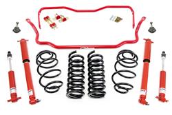 Suspension Handling Package, Stage 1.5, Red Powdercoated, 1-2 in. Drop, Buick, Chevrolet, Oldsmobile, Pontiac, Kit