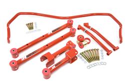 Suspension Package, Rear, Control Arms, Steel, Red Powdercoated, Sway Bar, Buick, Chevy, Olds, Pontiac, Kit