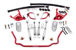 Suspension Package, Stage 3.5, Lowering, Coil Springs, Chevrolet, Pontiac, Red Powdercaoated, Kit