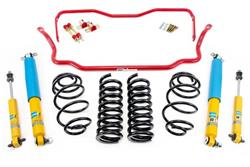 Suspension Handling Package, Stage 1, Red Powdercoated, 1 in. Drop, Buick, Chevrolet, Oldsmobile, Pontiac, Kit