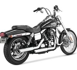 Vance & Hines HD Dyna 91-17 3In Twin Slash Slip PCX Slip-On Exhaust