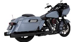Vance & Hines HD Dresser 09-16 Power Duals Black PCX Header Exhaust