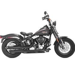 Vance & Hines HD Softail 07-17 Fatboy Twin Slash Chrome Slip-On Exhaust