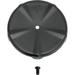 Air Cleaner Cover, V02 Skullcap, Steel, Black Ceramic, Harley-Davidson®, Vance & Hines, Each