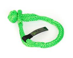 Tow Shackle, Soft Shackle, 20,000 lbs. Rating, 8.000 in. Length, Nylon, Green, Each