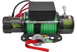 Winch, Summoner, Electric, 9,500 lb. Rating, 12 V, Hawse Fairlead, Synthetic Rope, 85 ft. Long, Each