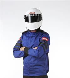 Driving Jacket, 120 Series, Pyrovatex, Multi-Layer, Blue with Black Stripe, Men's X-Large, Each