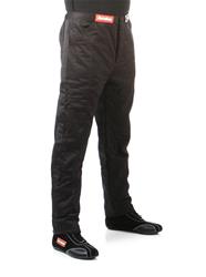 Driving Pants, 120 Series, Pyrovatex, Multi-Layer, Black with Black Stripe, Men's Large, Each