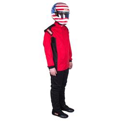 Single Layer Racing Driver Fire Suit Jacket; SFI 3.2A/ 1 ; Red 3X-Large