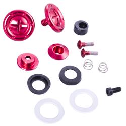 Helmet Components, Helmet Shields Hardware, Red Hardware Pivot Kit, For Face Shield Fits 2010/2015/2020 PRO and VESTA Model Helmets, Sold as a Kit