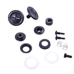 Helmet Components, Helmet Shields Hardware, Black Hardware Pivot Kit, For Face Shield Fits 2010/2015/2020 PRO and VESTA Model Helmets, Sold as a Kit