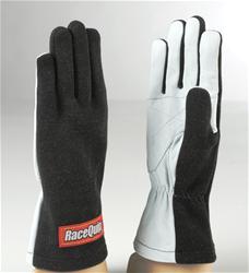 Driving Gloves, 350, Nomex/Leather, Black/White, Men's Large, Pair