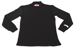 Fire Retardant Underwear Shirts, SFI 3.3, Long Sleeve, Nomex, Black, Men's X-Large, Each