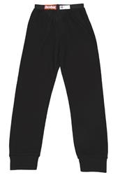 Fire Retardant Underwear Pants, SFI 3.3, Full Length, Nomex, Black, Men's Large, Each