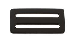 Racing Harness Components, 3 in. Wide Belts, 3 Bar Slide Seat Belt Adjuster, Forged Steel, Black, Each