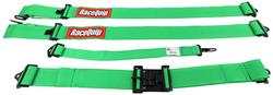 Racing Harness, Latch & Link, Complete, 5-Point, SFI 16.1, Polyester, Green, Each