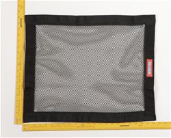 Window Net, Non-SFI, Mesh, Rectangle, Polypropylene, Black, 24.00 in. Width, 18.00 in. Height, Each