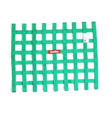 Window Net, SFI Ribbon, Rectangle, Polypropylene, Green, 24 in. Width, 18 in. Height, SFI 27.1, Each