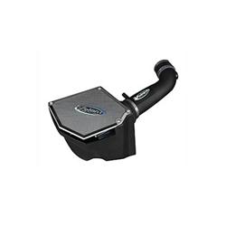 Air Intake Kit, MaxFlow 5 Closed Box, Polyethylene Tube, Black, Cotton Gauze Filter, Blue, Jeep, Kit