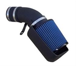 Air Intake Kit, Open Element, Polyethylene Tube, Black, MaxFlow 5 Cotton Gauze Filter, Blue, Chevy, GMC, Isuzu, Oldsmobile, Kit