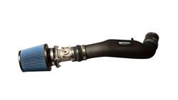Air Intake Kit, Open Element, Polyethylene Tube, Black, MaxFlow 5 Cotton Gauze Filter, Blue, Ford, Mazda, Kit