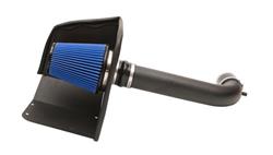 Air Intake Kit, APEX Series, Aluminum Tube, Black Wrinkle Finish, MaxFlow 5 Cotton Gauze Filter, Blue, Chevy, GMC, Kit
