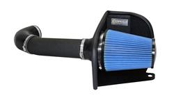 Air Intake Kit, APEX Series, Aluminum Tube, Black Wrinkle Finish, MaxFlow 5 Cotton Gauze Filter, Blue, Dodge, Jeep, Kit