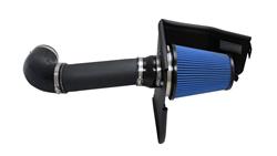 Air Intake Kit, APEX Series, Aluminum Tube, Black Wrinkle Finish, MaxFlow 5 Cotton Gauze Filter, Blue, Chrysler, Dodge, Kit
