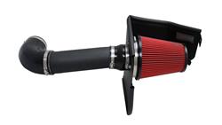Air Intake Kit, APEX Series, Aluminum Tube, Black Wrinkle Finish, DryTech 3D Synthetic Filter, Red, Chrysler, Dodge, Kit