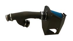 Air Intake Kit, APEX Series, Aluminum Tube, Black Wrinkle Finish, MaxFlow 5 Cotton Gauze Filter, Blue, Ford, Kit