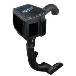 Air Intake Kit, MaxFlow 5 Closed Box, Polyethylene Tube, Black, Cotton Gauze Filter, Blue, Chevy, GMC, Kit