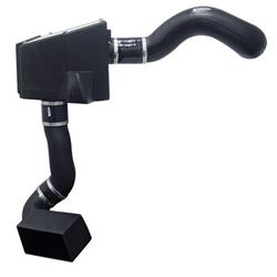 Air Intake Kit, PowerCore, Polyethylene Tube, Black, Synthetic Filter, Blue, Chevy, Kit