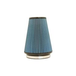 Air Filter, MaxFlow 5, Conical Flanged, 5.0 in. Inlet, 8.0 in. Length, 4.00 in./6.5 in. Diameters, Blue Cotton Gauze, Each