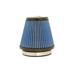 Air Filter, MaxFlow 5, Conical Flanged, 6.0 in. Inlet, 8.0 in. Length, 4.75 in./7.5 in. Diameters, Blue Cotton Gauze, Each