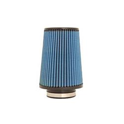 Air Filter, MaxFlow 5, Conical Flanged, Cotton Gauze, Blue, 3.5 in. Inlet Flange i.d., 6 in. Bottom Diameter, 8 in. Length