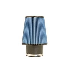 Air Filter, MaxFlow 5, Conical Flanged, Cotton Gauze, Blue, 4.5 in. Inlet Flange i.d., 7.5 in. Bottom Diameter, 8 in. Length