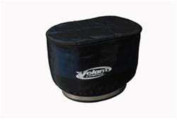 Prefilter, Volant, Oval, Polyester, Black, 9.5 in. Length, 6 in. Width, 7.5 in. Height, Each
