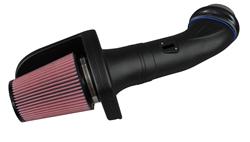 Air Intake Kit, Open Element, Polyethylene Tube, Black, Primo Cotton Gauze Filter, Red, Ford, Diesel, Kit