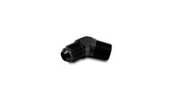 Fitting, Adapter, AN to NPT, 45 Degree, Aluminum, Black Anodized, -4 AN, 1/4 in. NPT, Each